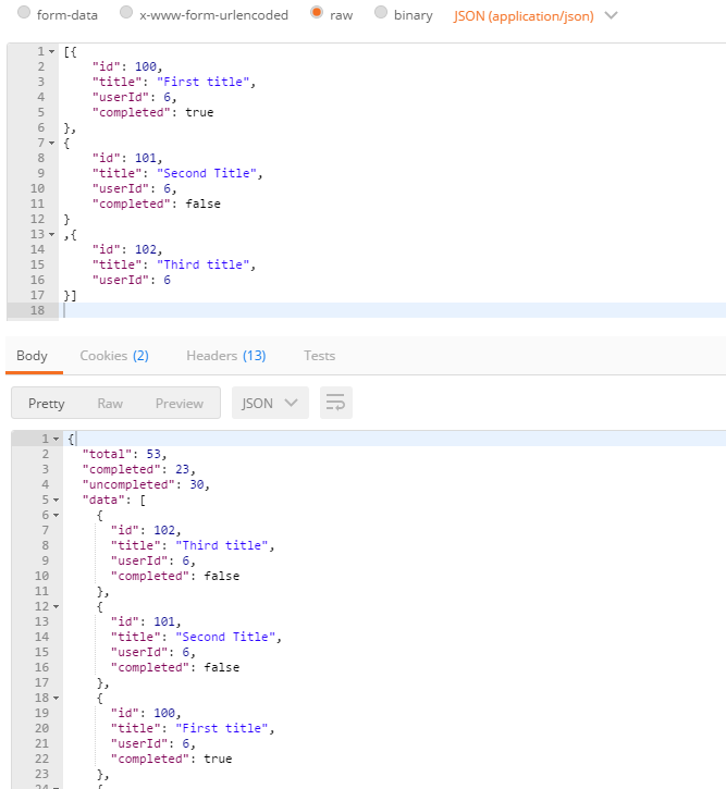API Request Example